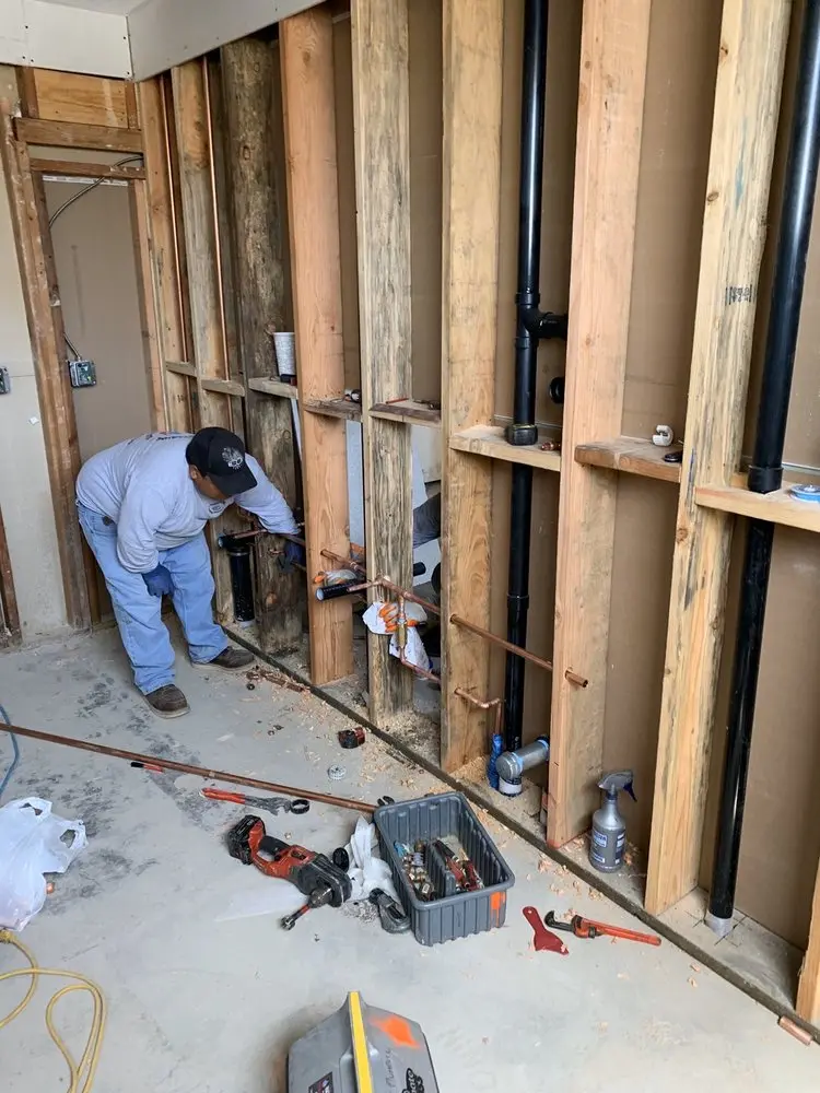 Commercial rough-in plumbing for Water Heater Replacement in East Sandwich